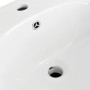 Lavabo de pared de cerámica blanco 690x520x210 mm
