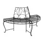 Halbrunde Gartenbank aus schwarzem Stahl, 160 cm von vidaXL, Gartenbänke - Ref: Foro24-318824, Preis: 191,00 €, Rabatt: %
