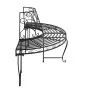 Halbrunde Gartenbank aus schwarzem Stahl, 160 cm von vidaXL, Gartenbänke - Ref: Foro24-318824, Preis: 191,00 €, Rabatt: %