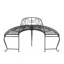 Halbrunde Gartenbank aus schwarzem Stahl, 160 cm von vidaXL, Gartenbänke - Ref: Foro24-318824, Preis: 191,00 €, Rabatt: %