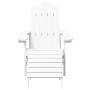 Adirondack garden chairs 2 units with white HDPE footrests by vidaXL, Garden chairs - Ref: Foro24-3095696, Price: 412,10 €, D...