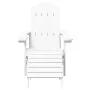 Adirondack garden chairs 2 units with white HDPE footrests by vidaXL, Garden chairs - Ref: Foro24-3095696, Price: 356,55 €, D...
