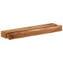 Estantes de pared 2 unidades 80x17x8 cm madera maciza acacia