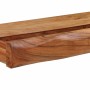 Estantes de pared 2 unidades 80x17x8 cm madera maciza acacia