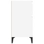 vidaxL Mesitas de noche blancas 2 uds 40x35x70 cm