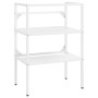 Estructura de lavabo de hierro blanco 59x38x83 cm