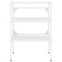 Estructura de lavabo de hierro blanco 59x38x83 cm