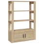 Aparador madera contrachapada color roble Sonoma 80x30x119,5 cm