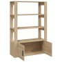 Aparador madera contrachapada color roble Sonoma 80x30x119,5 cm