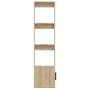 Aparador madera contrachapada color roble Sonoma 80x30x119,5 cm