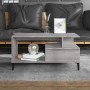 Mesa de centro madera contrachapada gris Sonoma 90x49x45 cm