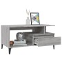 Mesa de centro madera contrachapada gris Sonoma 90x49x45 cm