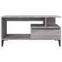 Mesa de centro madera contrachapada gris Sonoma 90x49x45 cm