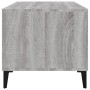 Mesa de centro madera contrachapada gris Sonoma 90x49x45 cm
