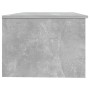 Mesa de centro madera de ingeniería gris hormigón 102x50x36 cm