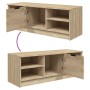 Mueble de TV madera contrachapada color roble 102x35,5x36,5 cm