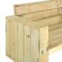 Banco de jardín de madera de pino impregnada 139 cm de vidaXL, Bancos de jardín - Ref: Foro24-318427, Precio: 197,91 €