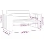 Impregnated pine wood garden bench 139 cm by vidaXL, garden benches - Ref: Foro24-318427, Price: 195,21 €, Discount: %