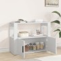 Aparador de madera contrachapada blanco 80x30x60 cm