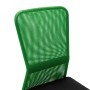 Silla de oficina de tela de malla negra y verde 44x52x100 cm