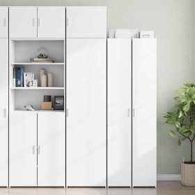 Armario estrecho madera de ingeniería blanco 50x42,5x225 cm