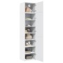 Armario estrecho madera de ingeniería blanco 50x42,5x225 cm