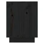Schuhschrank aus massivem schwarzem Kiefernholz, 110 x 34 x 45 cm von vidaXL, Schuhregale und Schuhorganisatoren - Ref: Foro2...