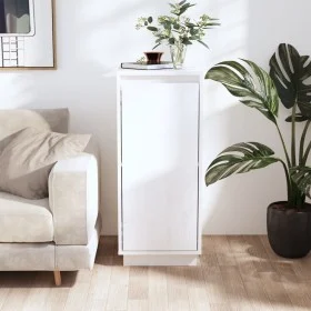 Weißes Sideboard aus massivem Kiefernholz 31,5x34x75 cm von vidaXL, Sideboards - Ref: Foro24-813352, Preis: 60,39 €, Rabatt: %