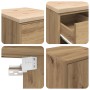 Armarios 2 uds para garaje madera ingeniería artesanal roble