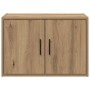Armario de pared para garaje madera ingeniería artesanal roble