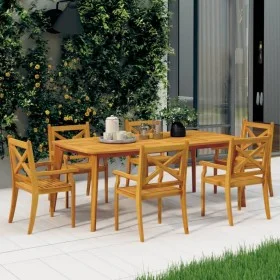 Garden dining chairs 6 pcs solid acacia wood by vidaXL, Garden chairs - Ref: Foro24-3098661, Price: 424,26 €, Discount: %