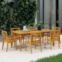 Garten-Esszimmerstühle, 6 Stück, massives Akazienholz von vidaXL, Gartenstühle - Ref: Foro24-3098661, Preis: 424,24 €, Rabatt: %