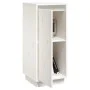 Weißes Sideboard aus massivem Kiefernholz 31,5x34x75 cm von vidaXL, Sideboards - Ref: Foro24-813352, Preis: 60,39 €, Rabatt: %