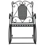 Black steel rocking bench 84 cm by vidaXL, garden benches - Ref: Foro24-318830, Price: 140,07 €, Discount: %