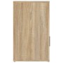 Mesita de noche madera contrachapada roble sonoma 50x36x60 cm
