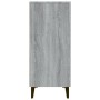 Aparador de madera de ingeniería gris Sonoma 90x34x80 cm
