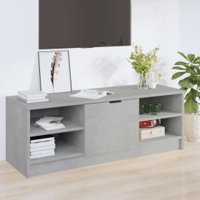 Mueble de TV madera contrachapada gris hormigón 102x35,5x36,5cm