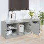 Mueble de TV madera contrachapada gris hormigón 102x35,5x36,5cm