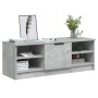 Mueble de TV madera contrachapada gris hormigón 102x35,5x36,5cm