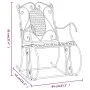 Black steel rocking bench 84 cm by vidaXL, garden benches - Ref: Foro24-318830, Price: 140,07 €, Discount: %