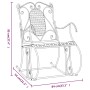 Schaukelbank aus schwarzem Stahl, 84 cm von vidaXL, Gartenbänke - Ref: Foro24-318830, Preis: 143,34 €, Rabatt: %