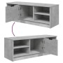 Mueble de TV madera contrachapada gris hormigón 102x35,5x36,5cm