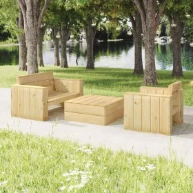 Garden furniture set 3 pieces impregnated solid pine wood by vidaXL, Garden sets - Ref: Foro24-3096638, Price: 471,92 €, Disc...
