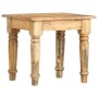 Mesa auxiliar de madera maciza de mango 43x43x40 cm