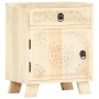 Mesita de noche de madera maciza de mango 40x30x50 cm