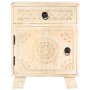 Mesita de noche de madera maciza de mango 40x30x50 cm