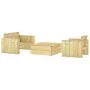 Gartenmöbel-Set 3-teilig aus imprägniertem massivem Kiefernholz von vidaXL, Gartensets - Ref: Foro24-3096638, Preis: 471,65 €...