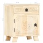 Mesita de noche de madera maciza de mango 40x30x50 cm