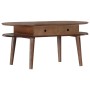 Mesa de centro de madera maciza de acacia 100x50x46 cm