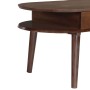 Mesa de centro de madera maciza de acacia 100x50x46 cm